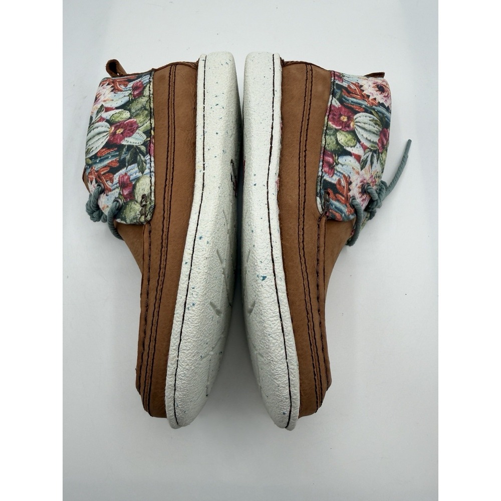 Justin Boots Breezy Chukka Booties,Womens 11, Cactus Floral,Tan,Cowhide Lea - Picture 7 of 14